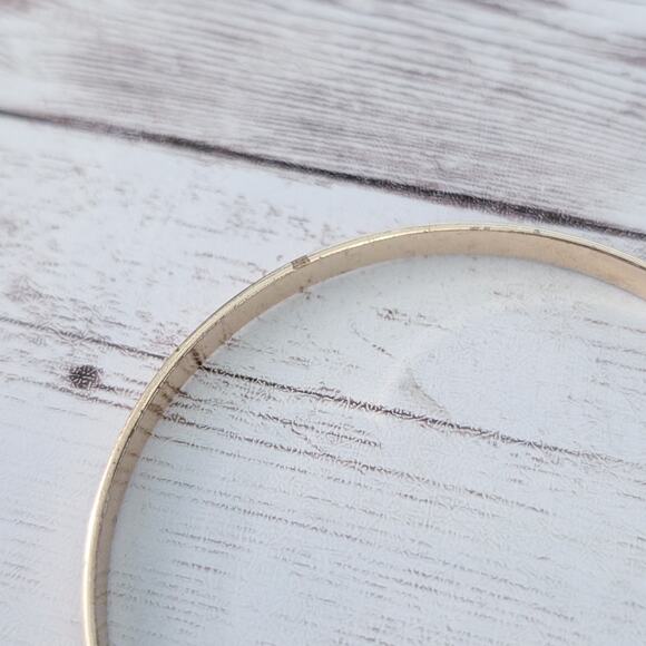 Vintage Bracelet 8.25" Gold Tone with Pattern - Condition Issues - Picture 7 of 7